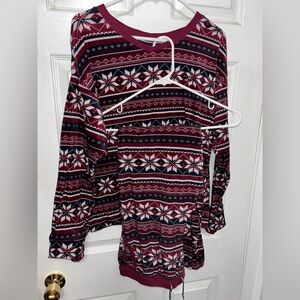 Nautica Red and White Pajama Set